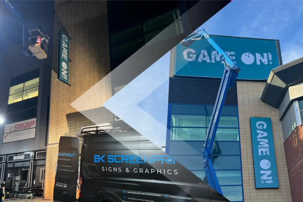 Flex Face Signs for Game on Carlisle